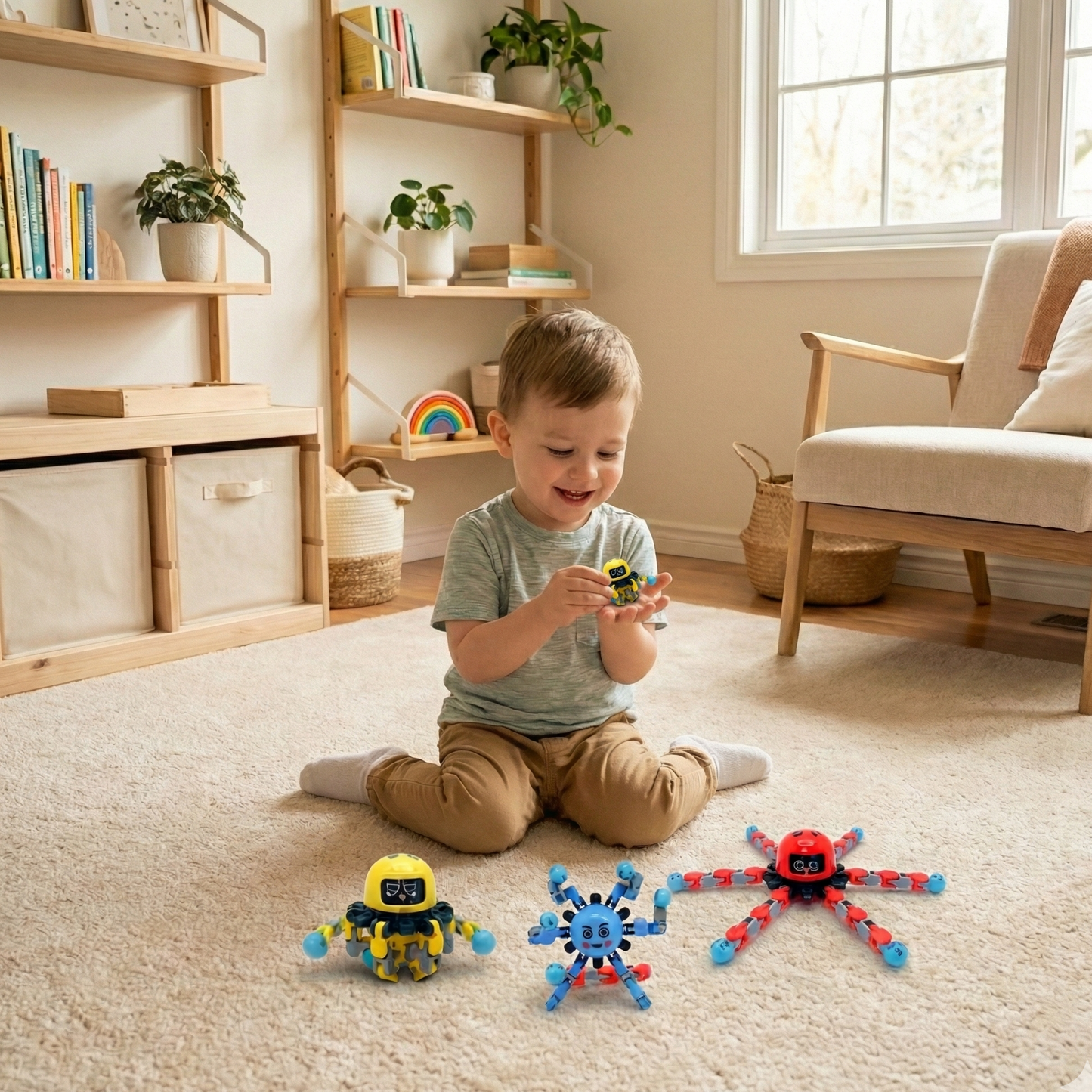 The Buluwans™ Grimace-Gear | 3-Pack Transformable ADHD Fidget Spinners & Desk Gadgets