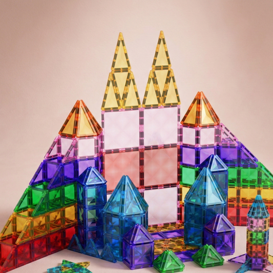 Magnetic Tiles 30pc Travel Set | The Mini-Prism Suite