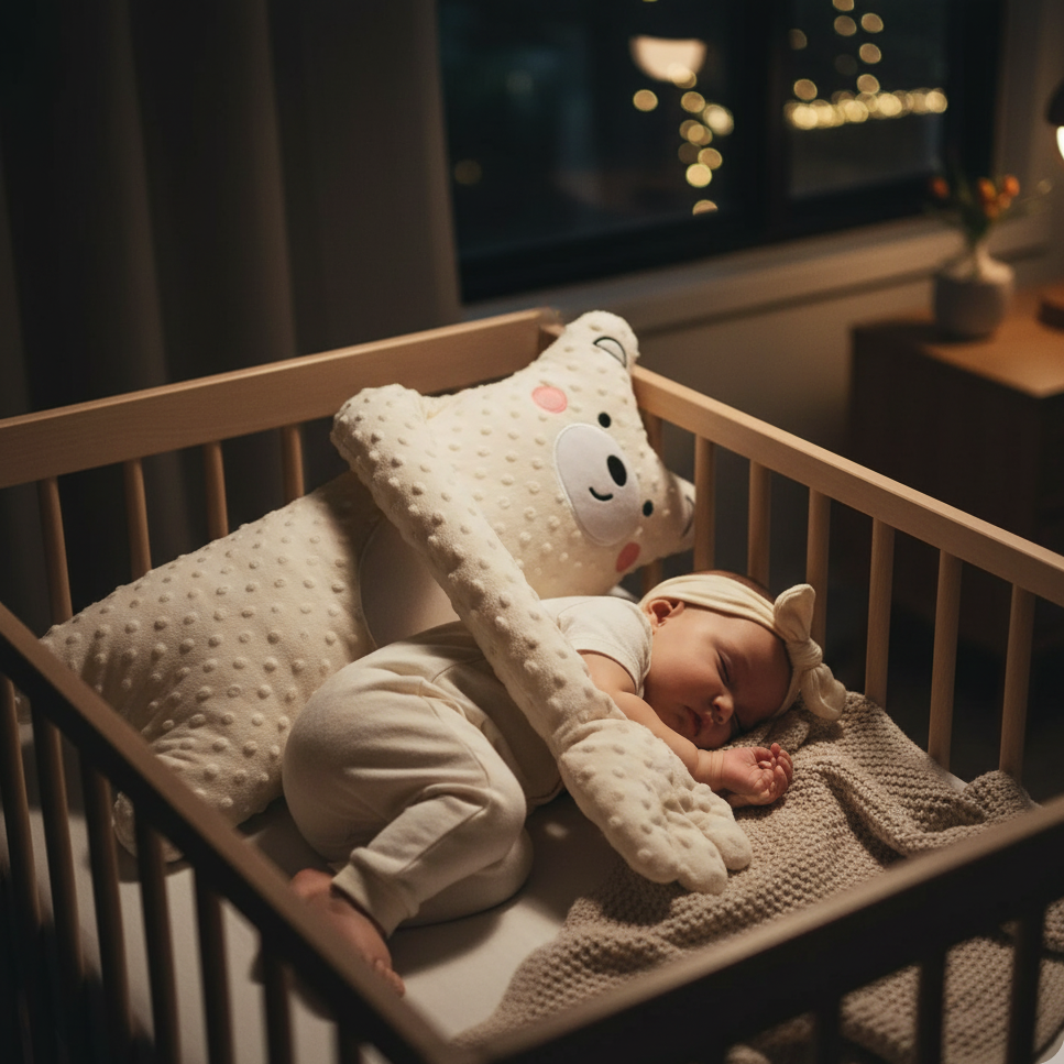The SleepyHug Pillow | Anti-Startle Soother for Newborn Sleep