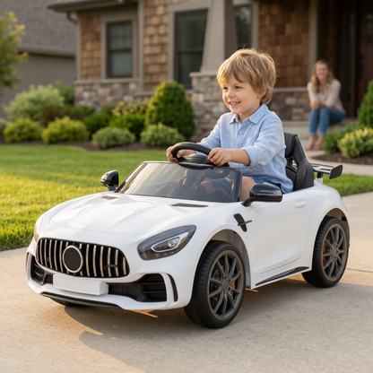 Licensed Mercedes-AMG GTR 12V Ride-On Car | The Silver-Arrow GT
