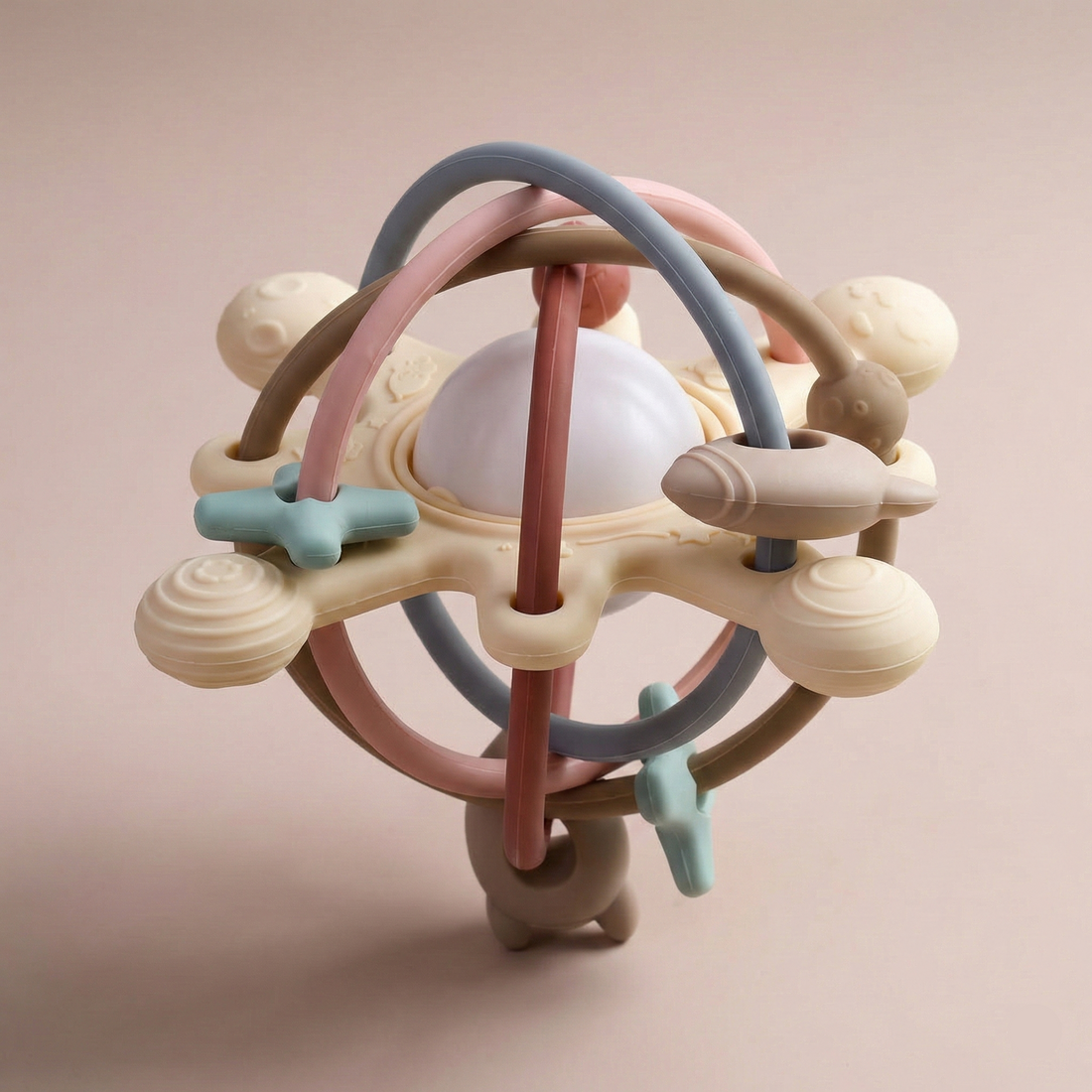 Infant Silicone Rattle & Teether Toy – The Celestial Sensory Core
