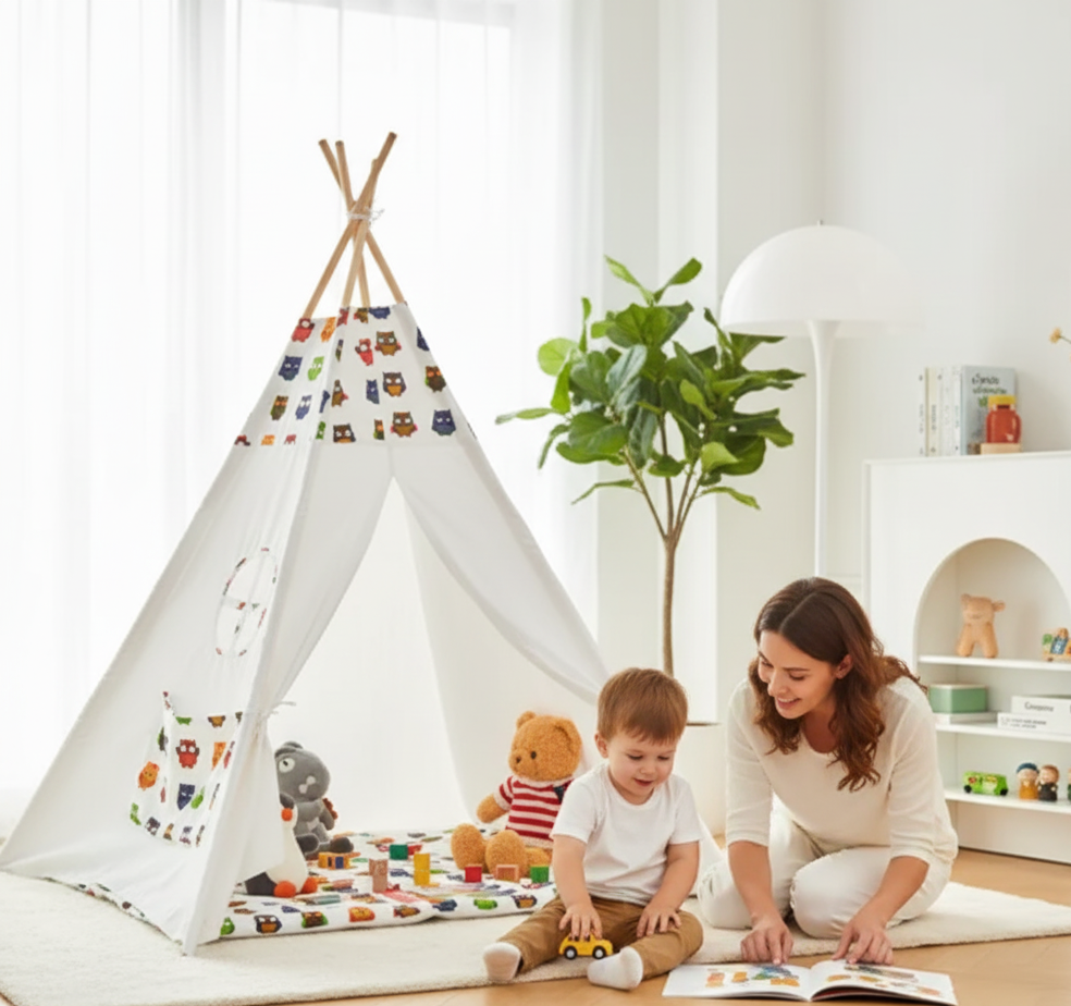 The Cozy Explorer | Canvas Play Tent & Reading Nook