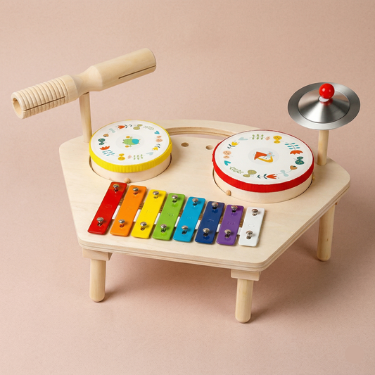 Kids Drum Set 7-in-1 Montessori | The Sonic-Symmetry