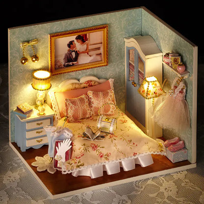 The Cozy Nook DIY Miniature House Kit | 3D Wooden Puzzle with Light & Music