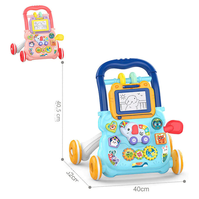 The Milestone 3-in-1 Learning Walker | Sit-to-Stand Musical Activity Toy