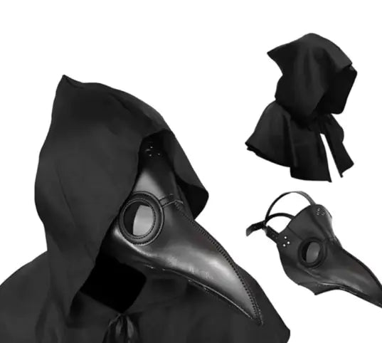 The Corvus Plague Doctor Costume | Full 3-Piece Adult Set (Robe, Hat & Mask)