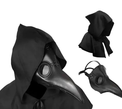 The Corvus Plague Doctor Costume | Full 3-Piece Adult Set (Robe, Hat & Mask)