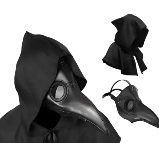 The Corvus Plague Doctor Costume | Full 3-Piece Adult Set (Robe, Hat & Mask)