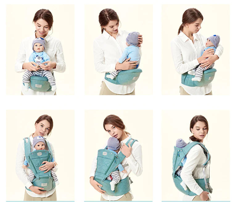 The Bear-Hug 4-in-1 Ergonomic Baby Carrier with Hip Seat