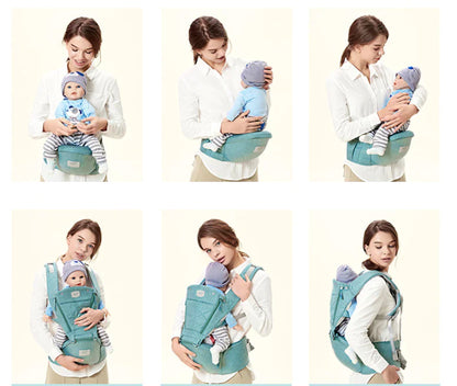 The Bear-Hug 4-in-1 Ergonomic Baby Carrier with Hip Seat