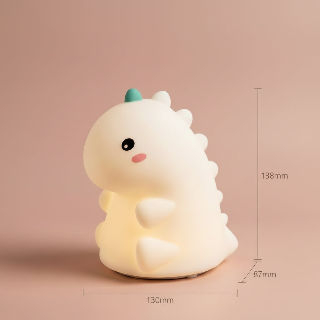 Dinosaur Silicone Night Light, USB-C Tap Lamp – The Dino-Glow Companion, photo 4