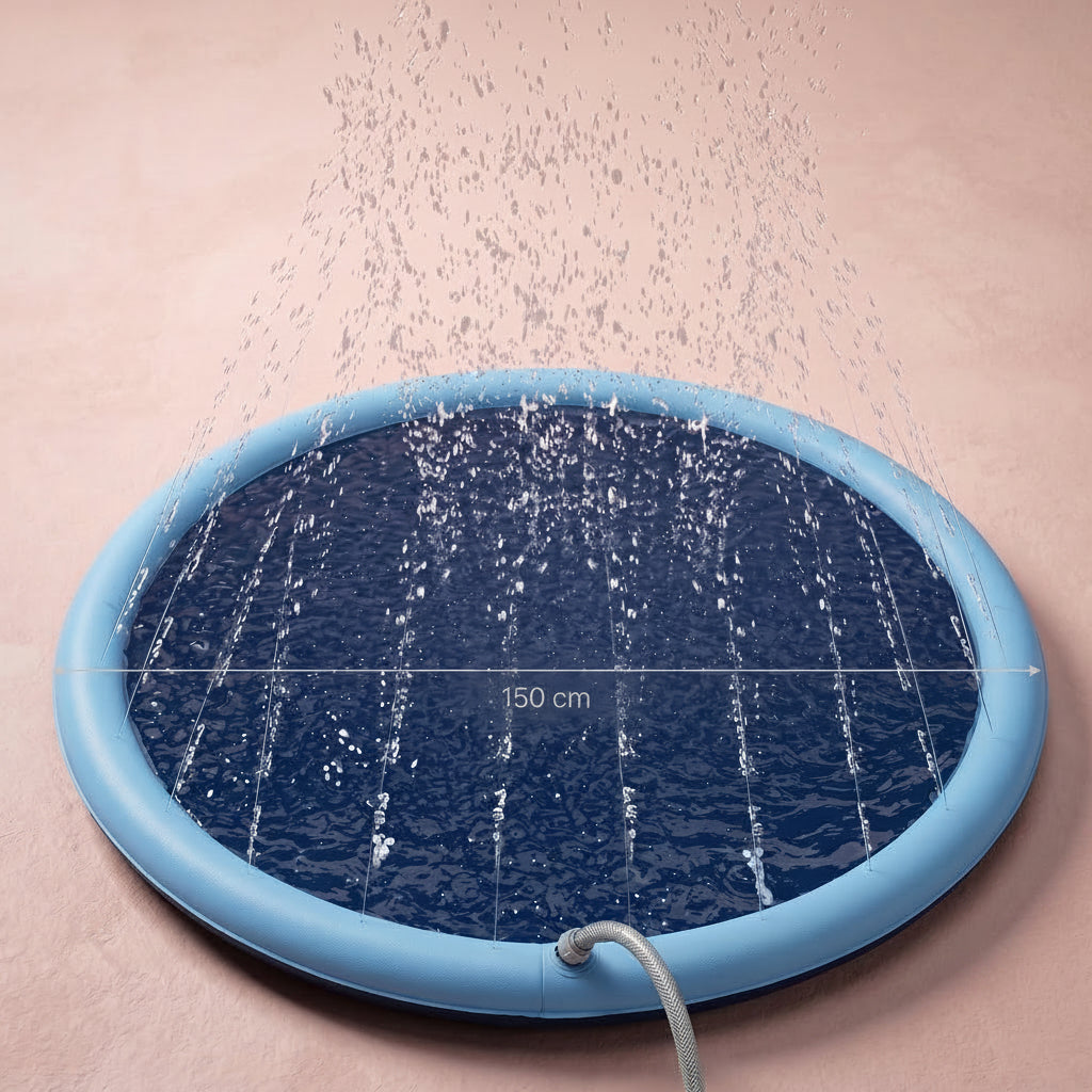 Splash Pad for Kids & Dogs Non-Slip | The Hydro-Haven Oasis