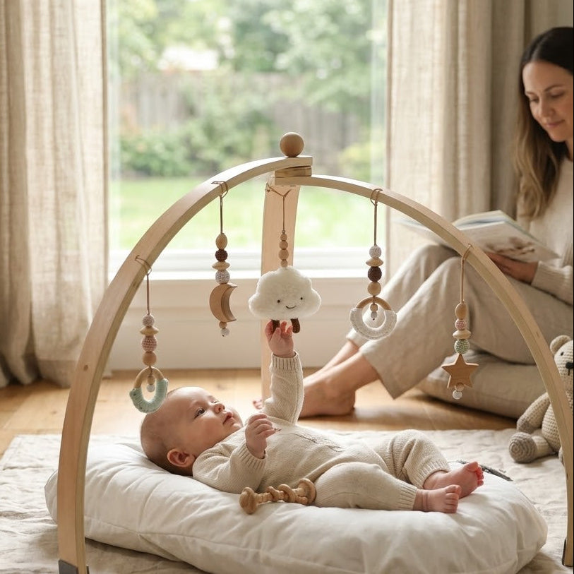 Montessori Wooden Baby Play Gym – The Boreal Grove, photo 3