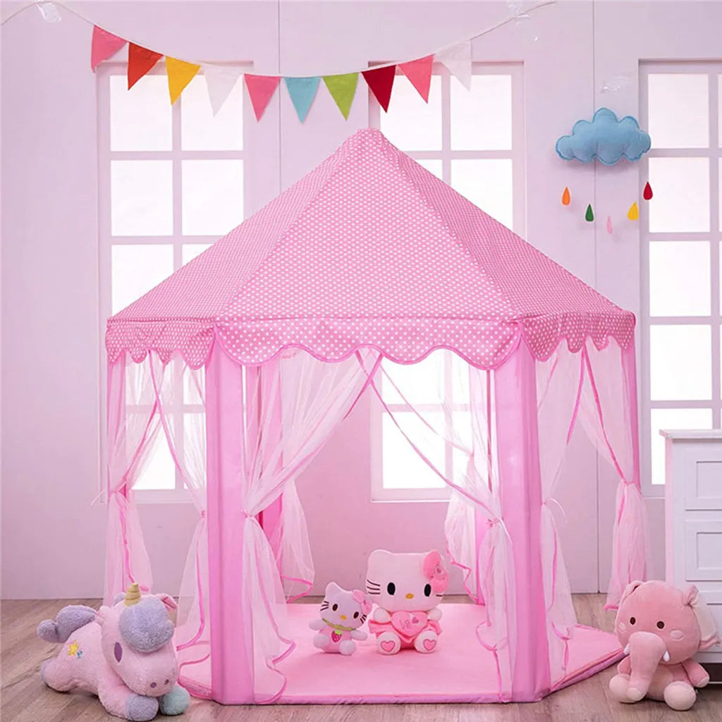 The Monobeach™ Royal Enchantment | Premium Hexagonal Princess Castle with Star-Lights