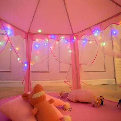 The Monobeach™ Royal Enchantment | Premium Hexagonal Princess Castle with Star-Lights