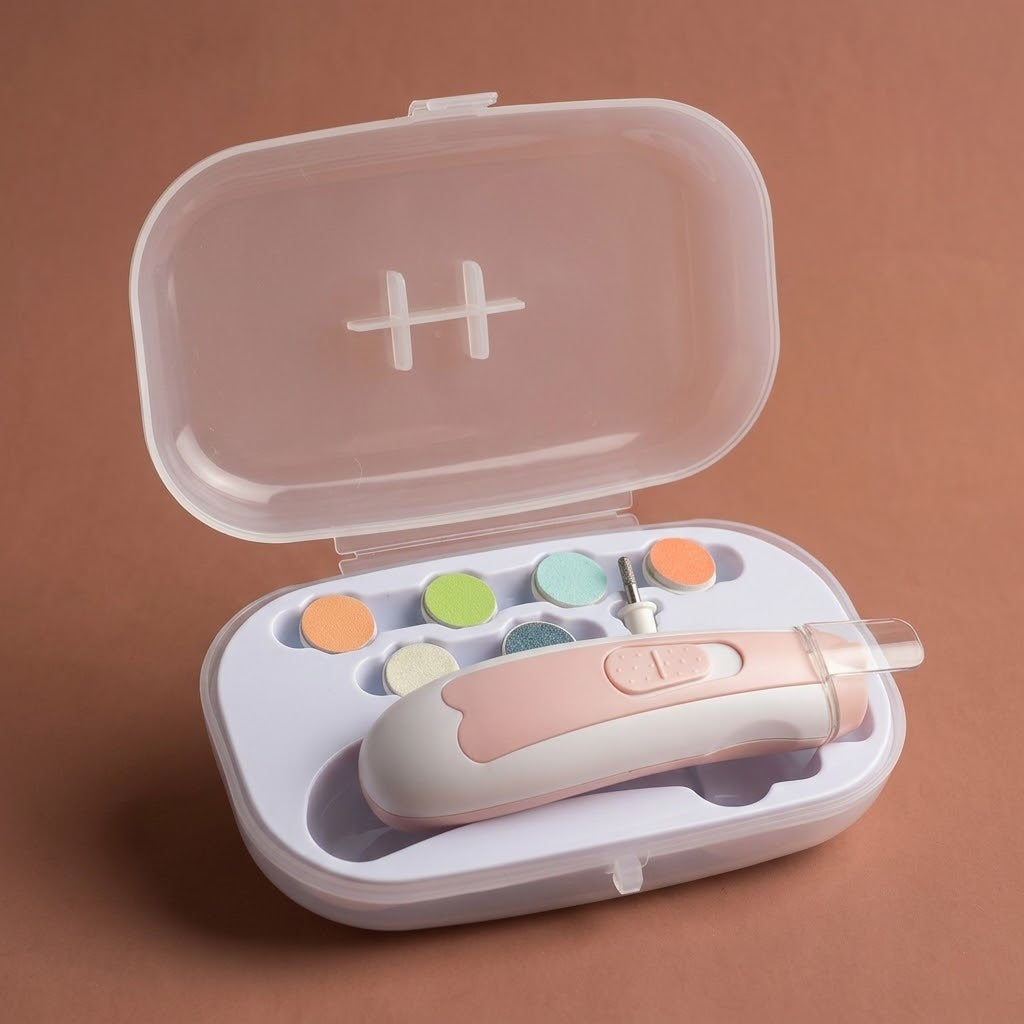 Electric Baby Nail Trimmer Anti-Pinch Set – The Velvet-Touch Guardian, photo 7