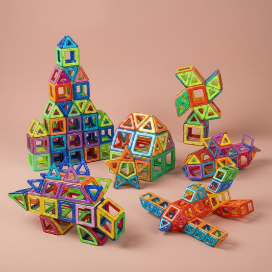 Magnetic Building Blocks 128pc DIY Set | The Magno-Forge Atelier