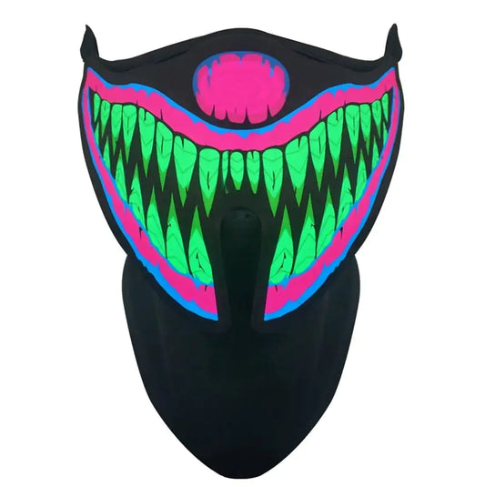 The Neon Stalker | LED Light-Up Halloween Purge Mask