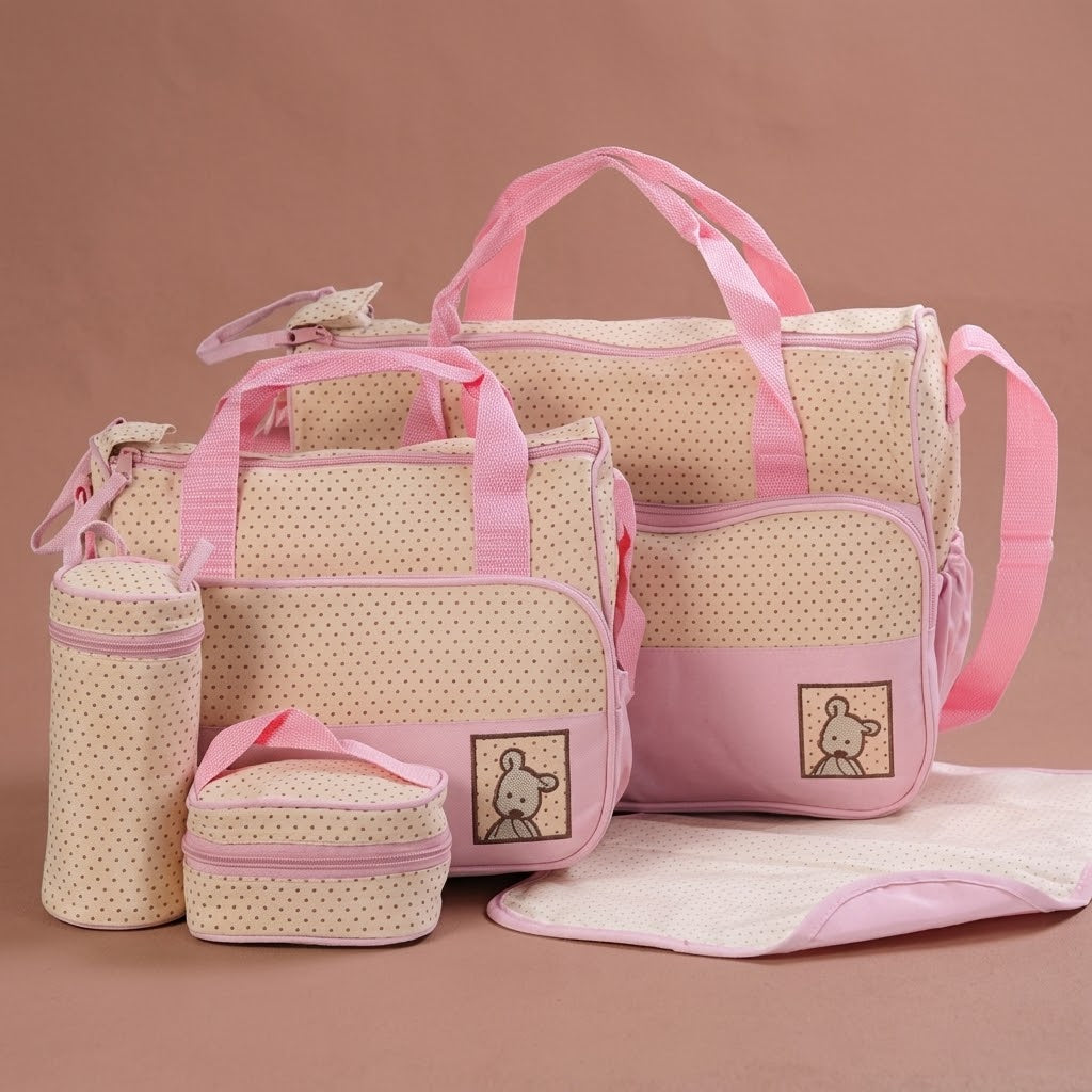 5-Piece Diaper Bag Set with Changing Pad – The Materna-Kit Ensemble, photo 6