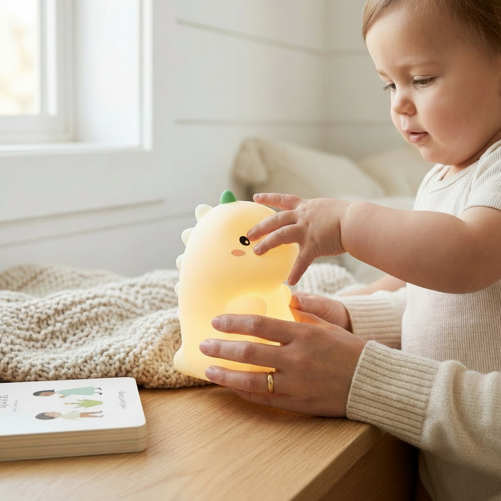 Dinosaur Silicone Night Light, USB-C Tap Lamp – The Dino-Glow Companion, photo 3