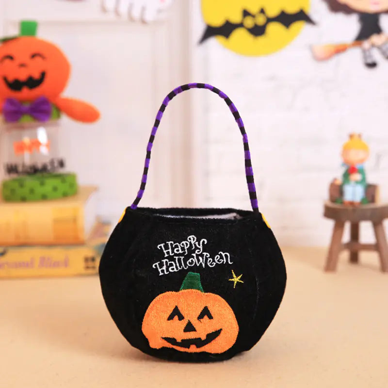 The Plushkin | Velvet Pumpkin Trick-or-Treat & Party Pouch