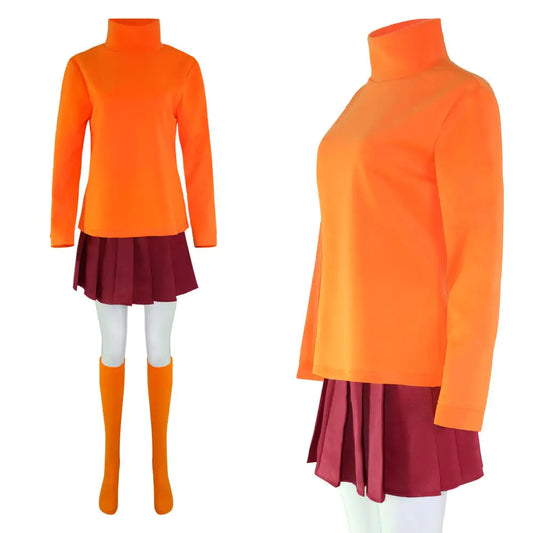 Jinkies! The Velma Classic Cartoon Costume for Adults | Scooby-Doo Cosplay Outfit