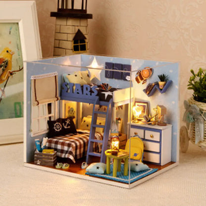 The Cozy Nook DIY Miniature House Kit | 3D Wooden Puzzle with Light & Music