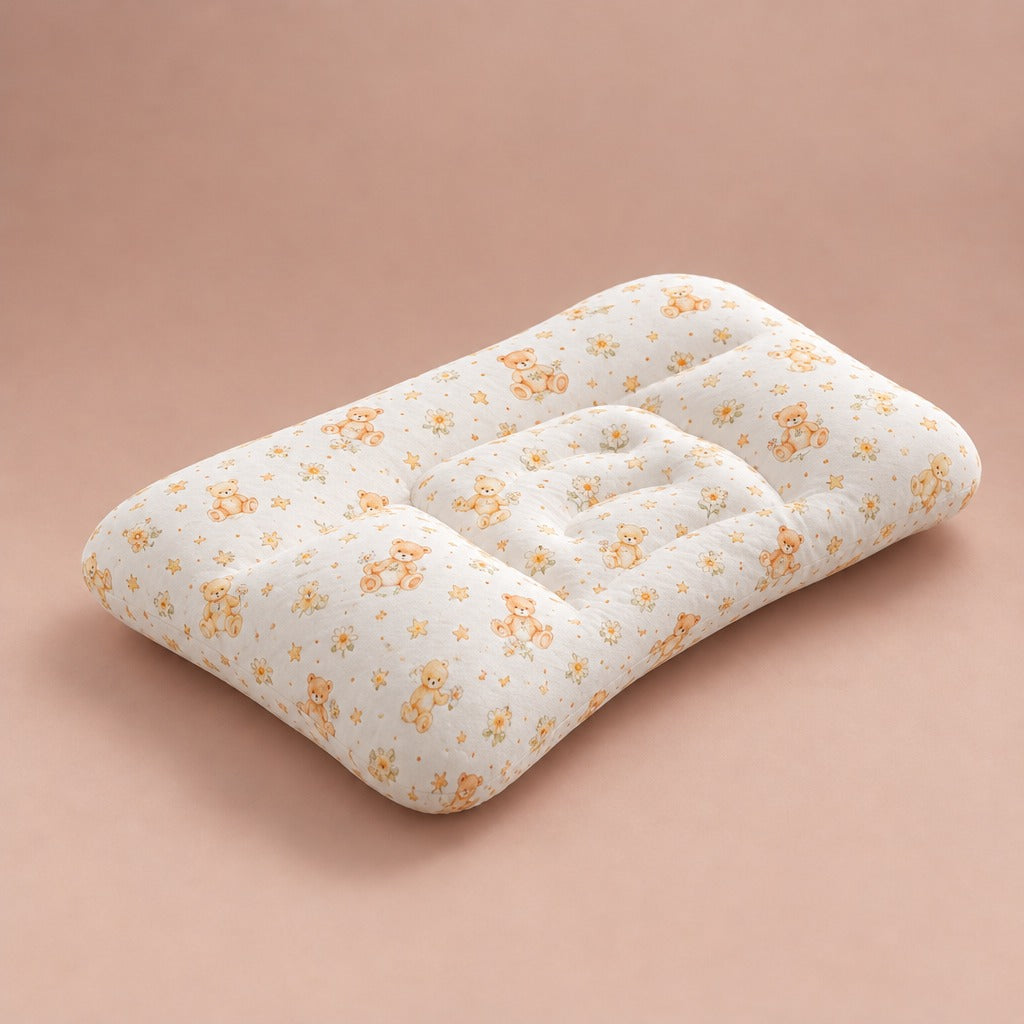 Kids pillow H2 with teddy bear print pillowcase