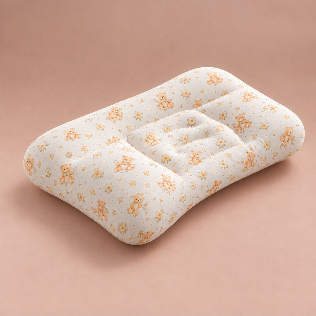 Kids pillow H3 with teddy bear print pillowcase