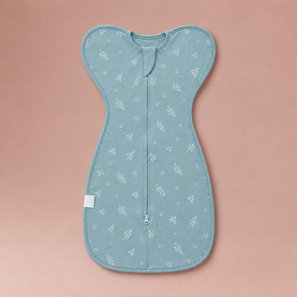 The Petal Swaddle in Green Leaves