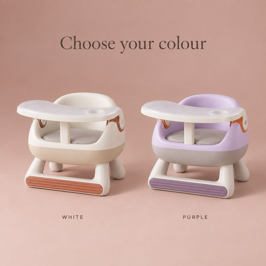 Toddler low chair colours: white and purple