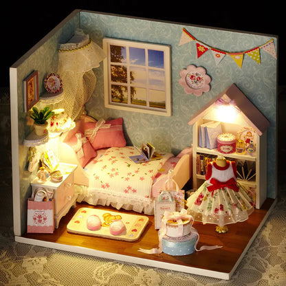 The Cozy Nook DIY Miniature House Kit | 3D Wooden Puzzle with Light & Music