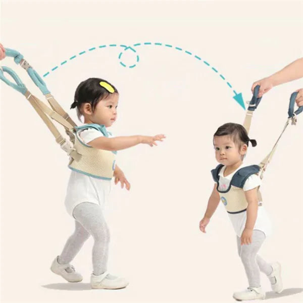 The Step-Steady Baby Walking Harness | Handheld Safety Leash & Toddler Assistant