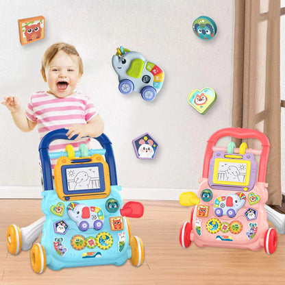 The Milestone 3-in-1 Learning Walker | Sit-to-Stand Musical Activity Toy
