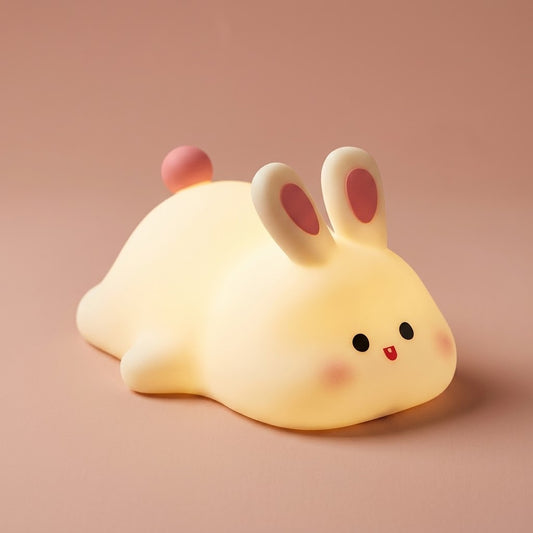 Bunny Tap Night Light 7-Color Timer | The Moon-Bun Beacon